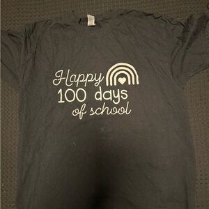 Happy 100 Days of School Kids Graphic Tee - Black